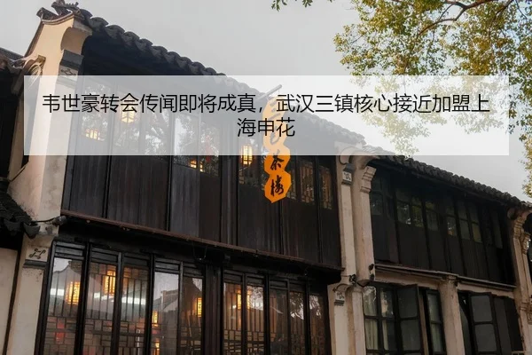 韦世豪转会传闻即将成真，武汉三镇核心接近加盟上海申花